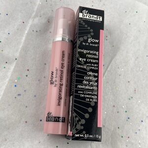 Dr Brandt GLOW invigorating retinol eye cream ruby crystal complex .5 oz NEW